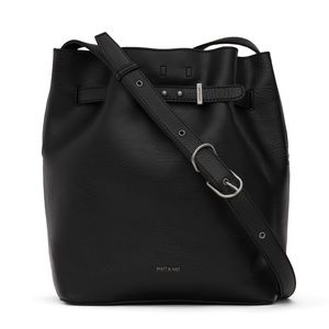 Matt & Nat Lexi mini bucket bag black/black